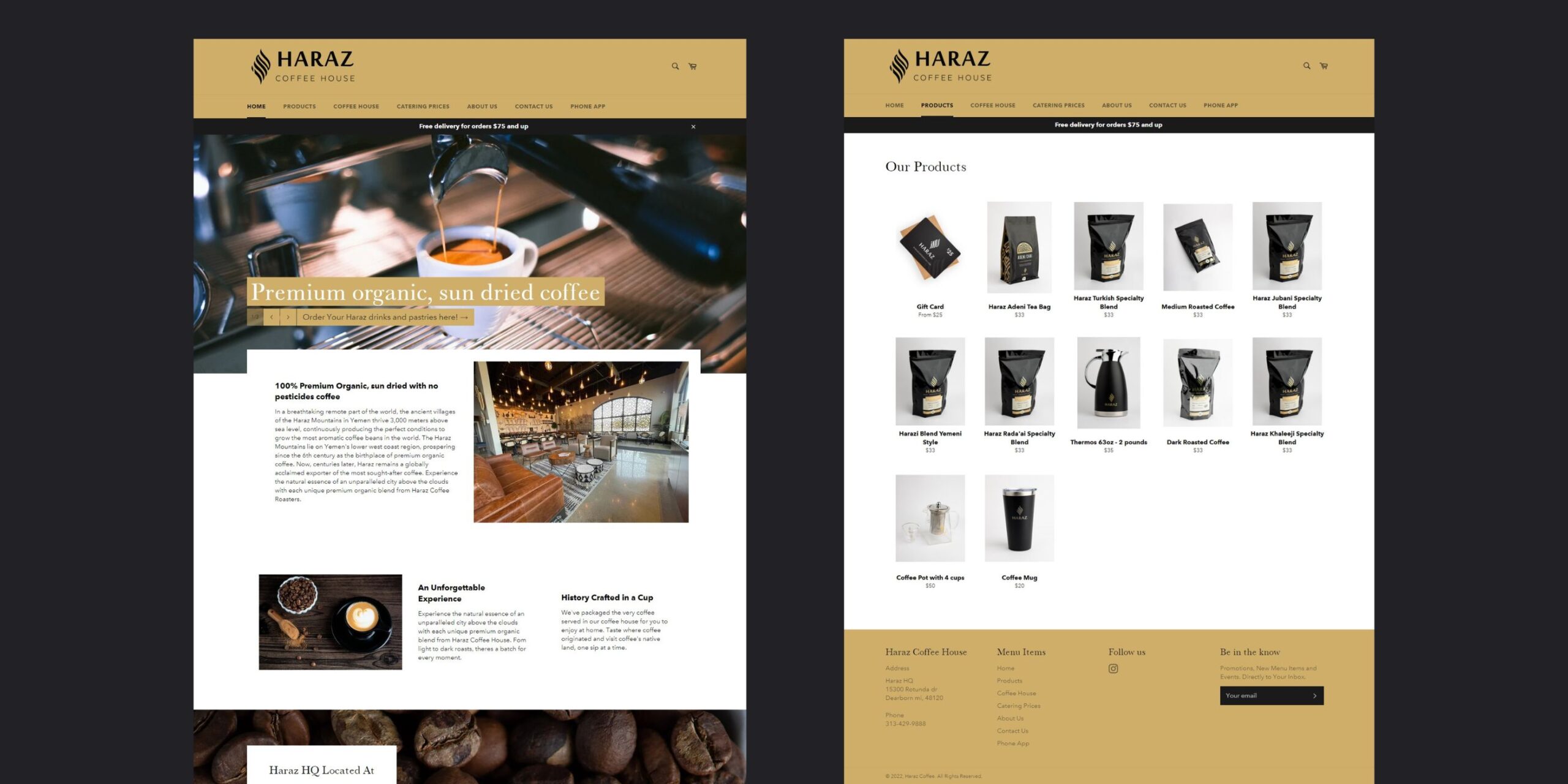 Haraz main pages